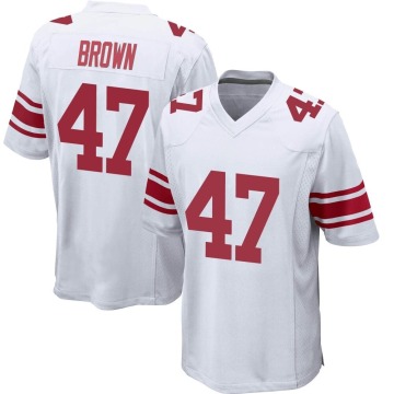 Cam Brown Men's White Game Jersey