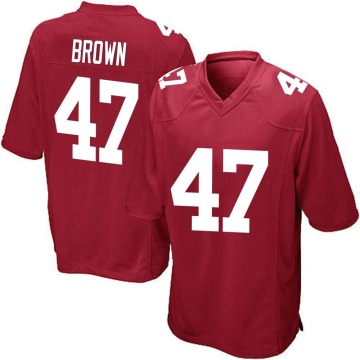 Cam Brown Youth Red Game Alternate Jersey