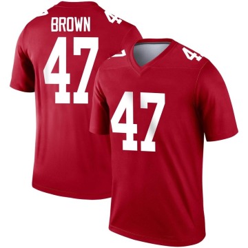 Cam Brown Youth Red Legend Inverted Jersey