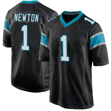 Cam Newton Youth Black Game Team Color Jersey