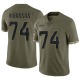 Cam Robinson Men's Olive Limited 2022 Salute To Service Jersey