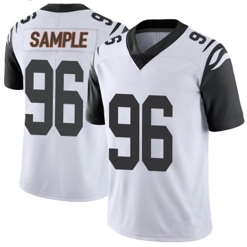 Cam Sample Youth White Limited Color Rush Vapor Untouchable Jersey