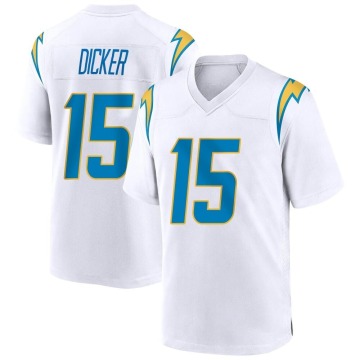 Cameron Dicker Youth White Game Jersey