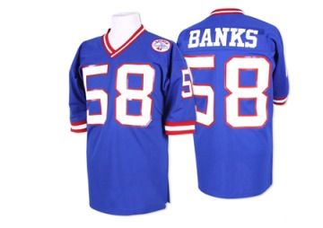 Carl Banks Men's Blue Authentic Throwback Jersey