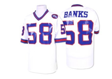 Carl Banks Men's White Authentic Throwback Jersey