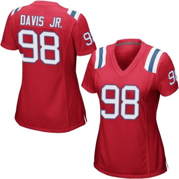 Carl Davis Jr. Women's Red Game Alternate Jersey
