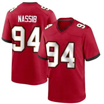 Carl Nassib Youth Red Game Team Color Jersey
