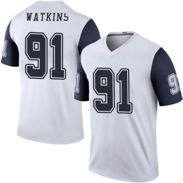 Carlos Watkins Youth White Legend Color Rush Jersey