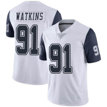Carlos Watkins Youth White Limited Color Rush Vapor Untouchable Jersey