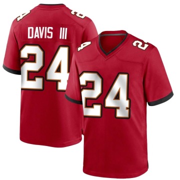 Carlton Davis III Youth Red Game Team Color Jersey