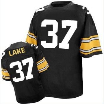 Carnell Lake Men's Black Authentic Team Color Throwback Jersey