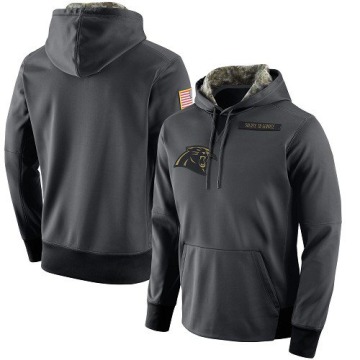 Carolina Panthers Men's Anthracite Salute to Service Player Performance Hoodie