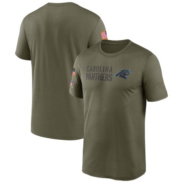 Carolina Panthers Men's Olive Legend 2022 Salute to Service Team T-Shirt