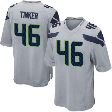 Carson Tinker Youth Gray Game Alternate Jersey