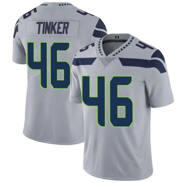 Carson Tinker Youth Gray Limited Alternate Vapor Untouchable Jersey