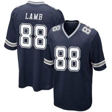 CeeDee Lamb Youth Navy Game Team Color Jersey