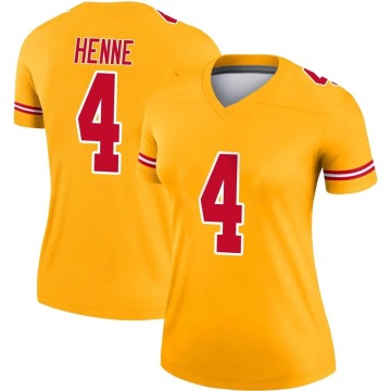 Chad Henne Women's Gold Legend Inverted Jersey