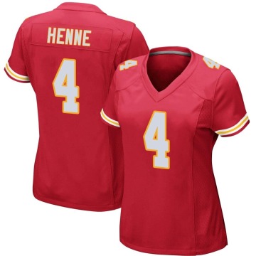 Chad Henne Women's Red Game Team Color Jersey