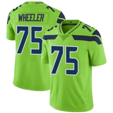 Chad Wheeler Men's Green Limited Color Rush Neon Jersey