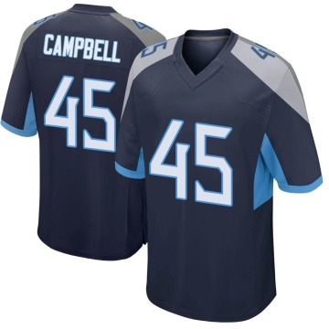 Chance Campbell Men's Navy Game Jersey