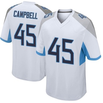 Chance Campbell Men's White Game Jersey