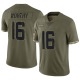 Chandler Worthy Men's Olive Limited 2022 Salute To Service Jersey