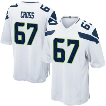 Charles Cross Youth White Game Jersey