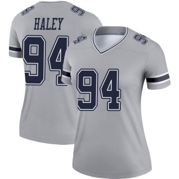 Charles Haley Women's Gray Legend Inverted Jersey