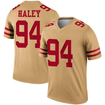 Charles Haley Youth Gold Legend Inverted Jersey