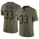 Charles Tillman Youth Olive Limited 2022 Salute To Service Jersey