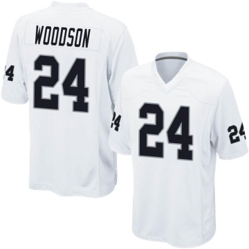Charles Woodson Men's White Game Jersey