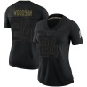 Charles Woodson Women's Black Limited 2020 Salute To Service Jersey