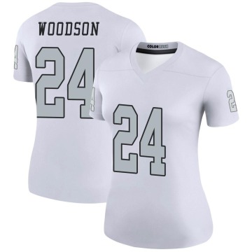 Charles Woodson Women's White Legend Color Rush Jersey