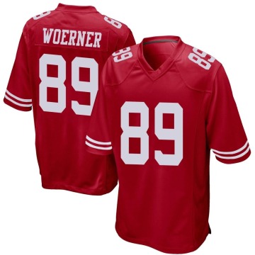 Charlie Woerner Youth Red Game Team Color Jersey