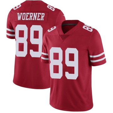 Charlie Woerner Youth Red Limited Team Color Vapor Untouchable Jersey