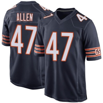 Chase Allen Youth Navy Game Team Color Jersey