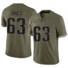 Chasen Hines Men's Olive Limited 2022 Salute To Service Jersey