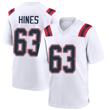 Chasen Hines Men's White Game Jersey