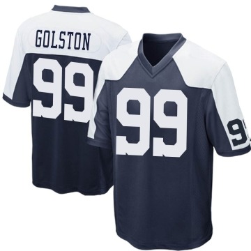 Chauncey Golston Youth Navy Blue Game Throwback Jersey