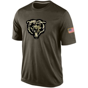 Chicago Bears Men's Olive Salute To Service KO Performance Dri-FIT T-Shirt