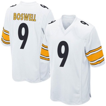 Chris Boswell Youth White Game Jersey