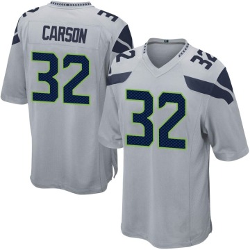 Chris Carson Youth Gray Game Alternate Jersey