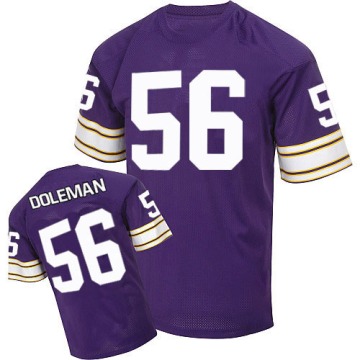 Chris Doleman Men's Purple Authentic Team Color Throwback Jersey