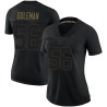 Chris Doleman Women's Black Limited 2020 Salute To Service Jersey