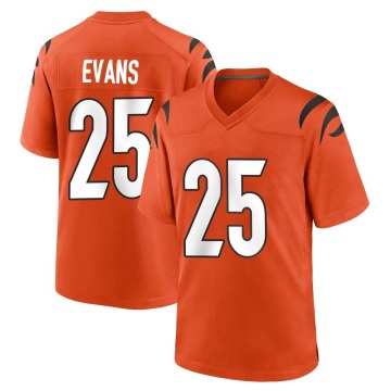 Chris Evans Men's Orange Game Jersey