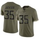 Chris Jackson Youth Olive Limited 2022 Salute To Service Jersey