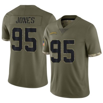 Chris Jones Youth Olive Limited 2022 Salute To Service Jersey