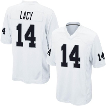 Chris Lacy Men's White Game Jersey