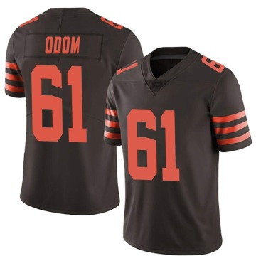 Chris Odom Men's Brown Limited Color Rush Jersey