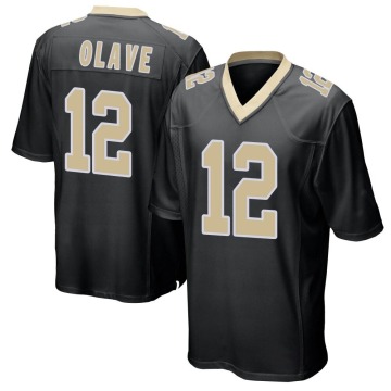 Chris Olave Youth Black Game Team Color Jersey